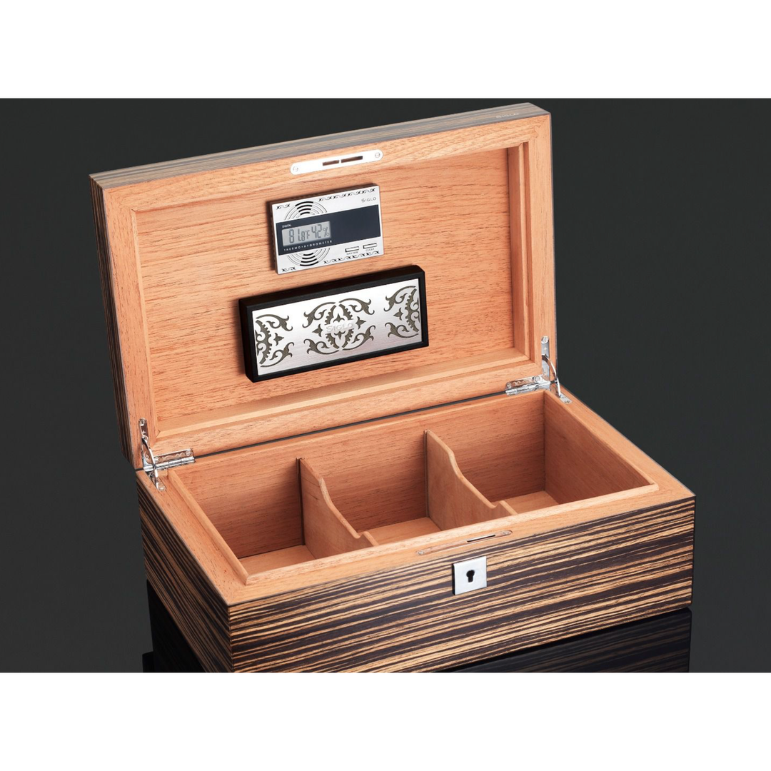 PCC Siglo Humidor Piano Finish Ebony - 75 / 100 Sticks
