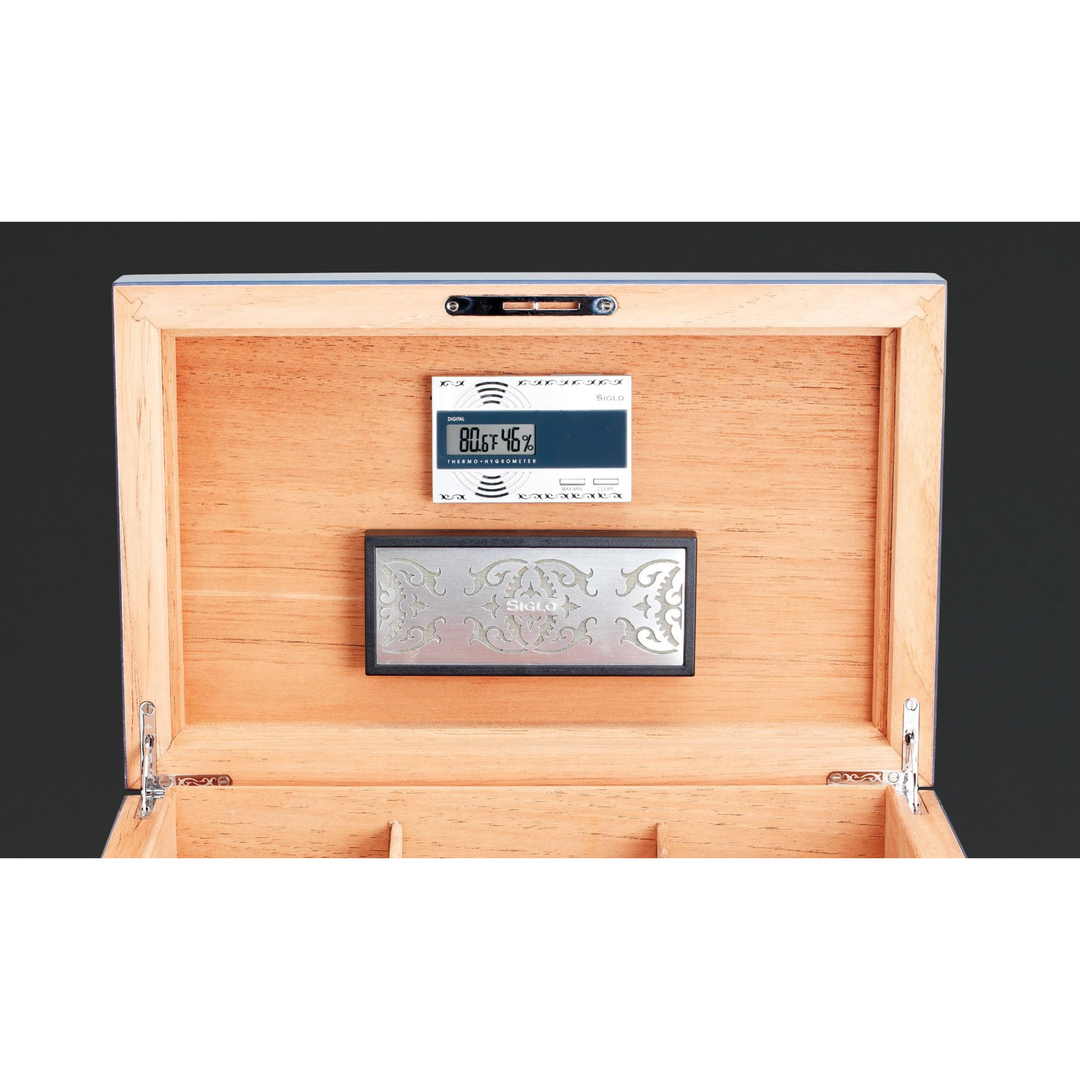 PCC Siglo Humidor Piano Finish Ebony - 75 / 100 Sticks