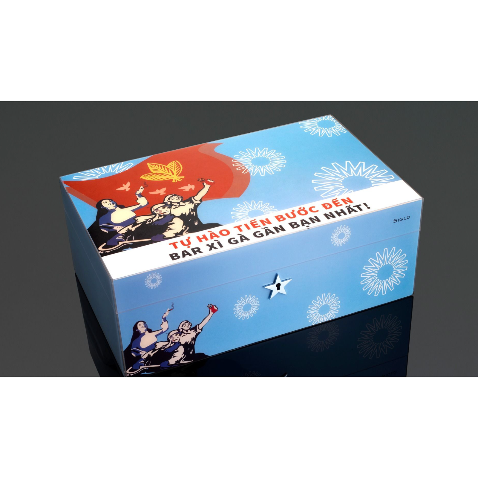 PCC Siglo Vietnam Revolution Cigar Humidor (75 Sticks)