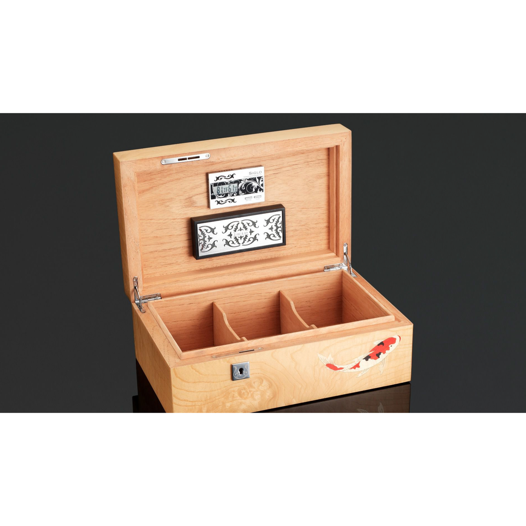 PCC Siglo Koi Fish Cigar humidor (75 Sticks)