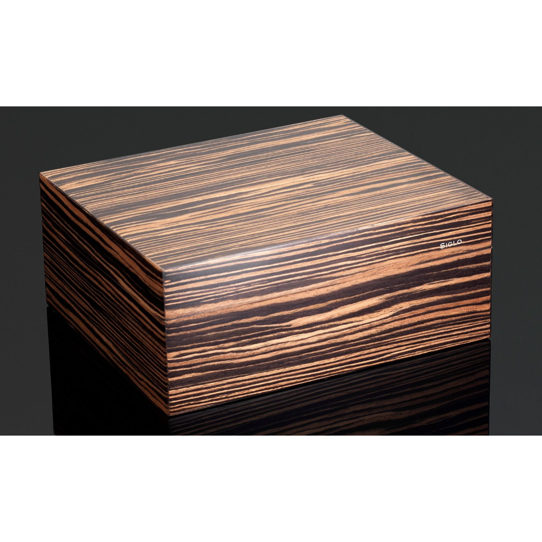 PCC Siglo Cigar Humidor Piano Finish Ebony - 50 Sticks