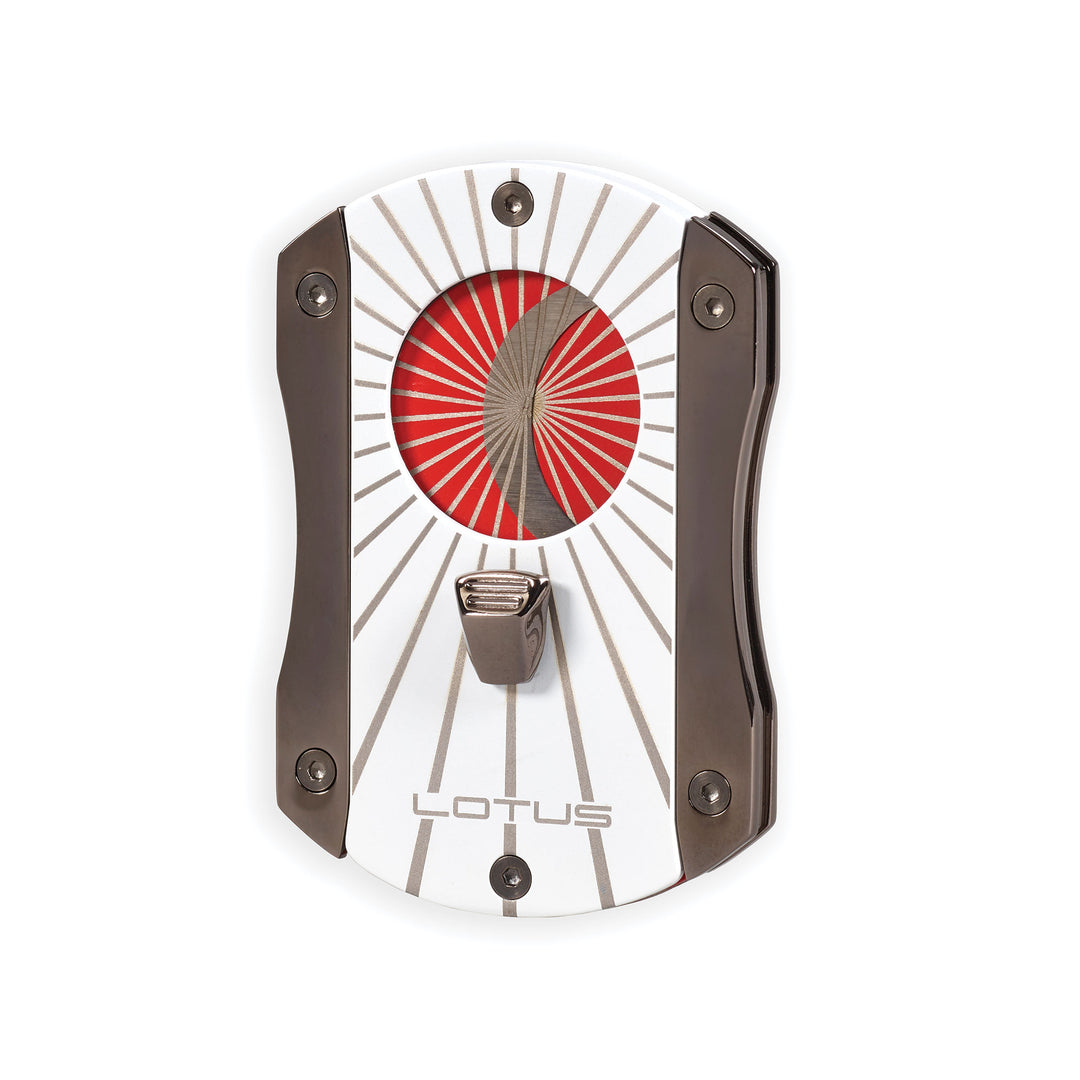 Lotus Starburst Cigar Cutter White