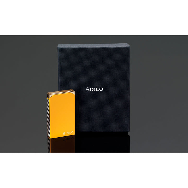 PCC Siglo Twin Flames Lighter Shiny Yellow Checkers