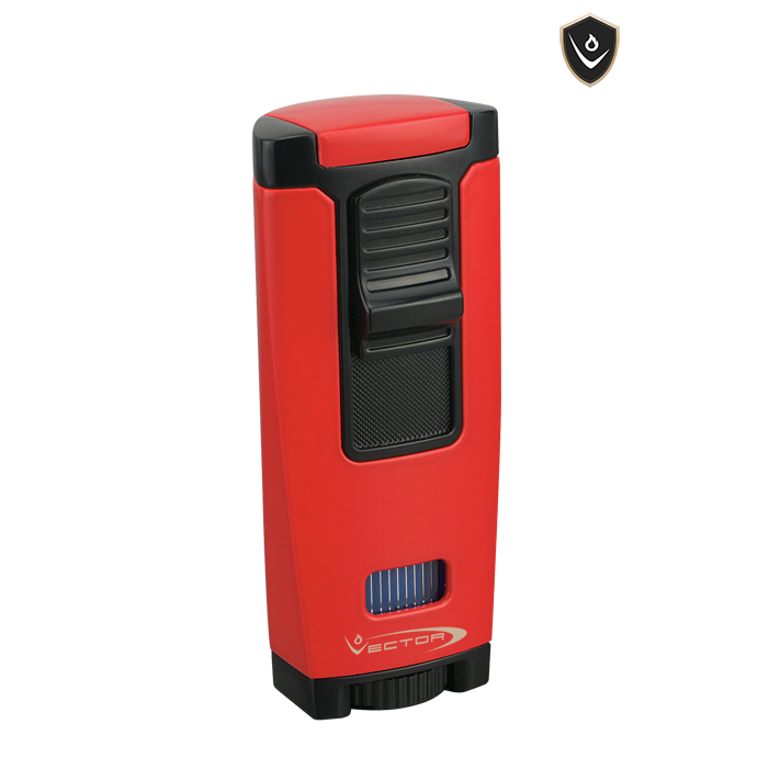 Vector Lighter Apex Triple Jet Flame Red Matte