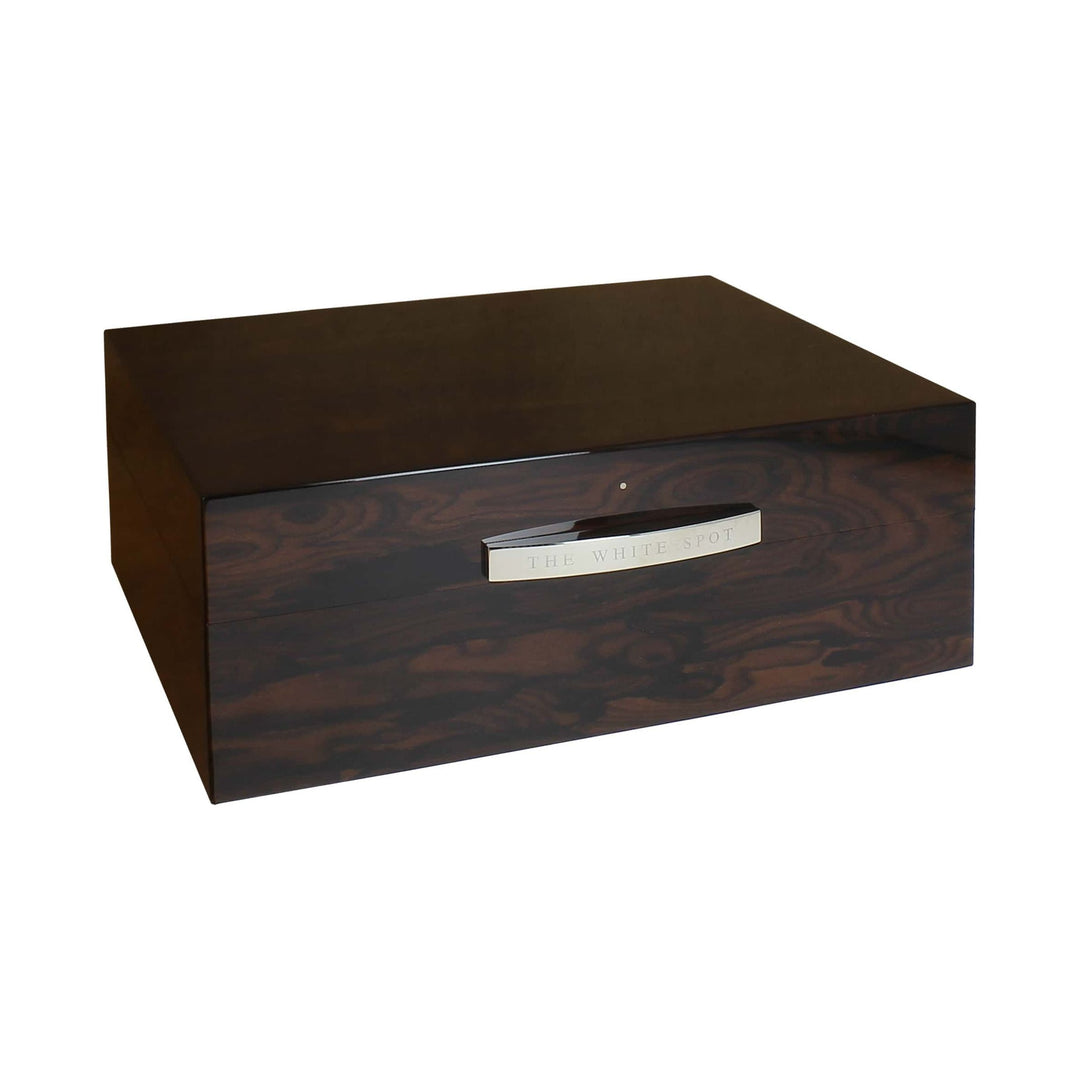 Dunhill White Spot Humidor - Ziricote (50 Cigars), Dunhill humidors, cigar accesories
