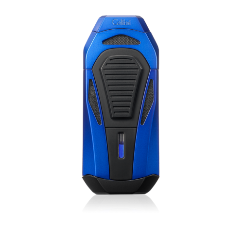Colibri Boss III Triple Jet Lighter & Cutter Blue & Black, cigar accessories, cigar cutter, cigar lighter 