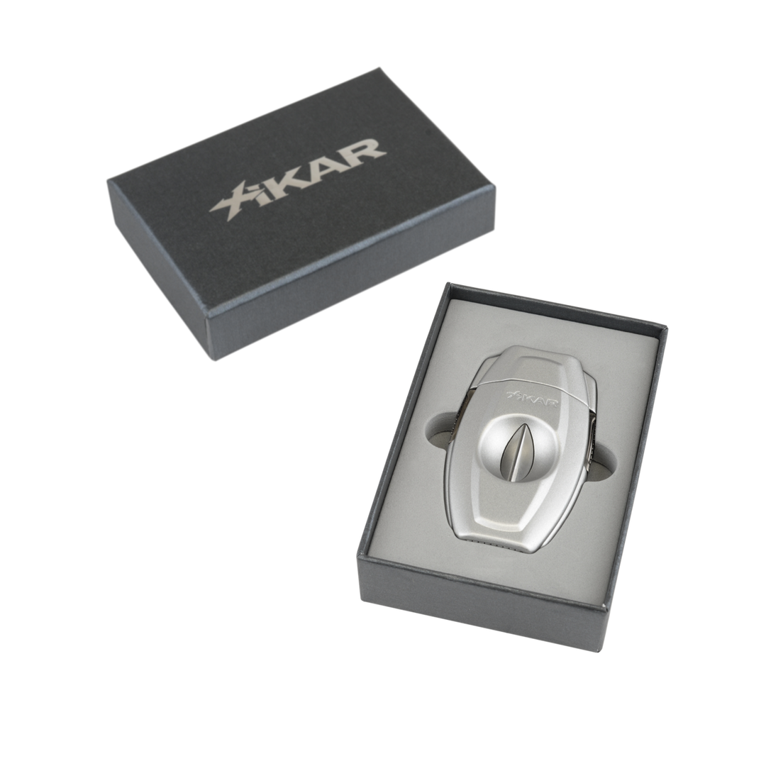 Xikar VX2 V Cigar Cutter Silver