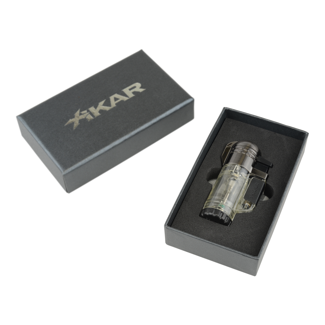 Xikar Tech Double Jet Lighter Clear