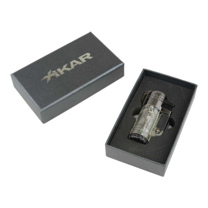 Xikar Tech Double Jet Lighter Clear