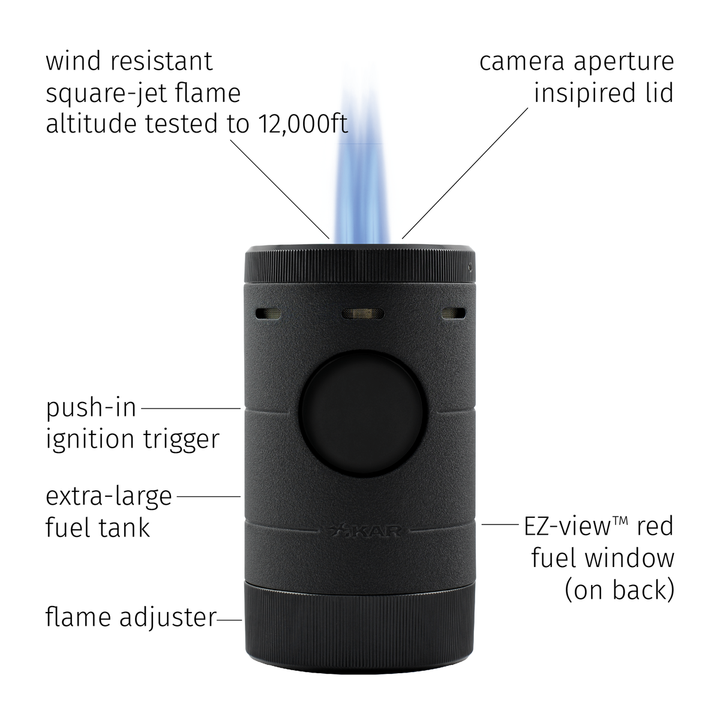 Xikar Volta Table Top Lighter Red