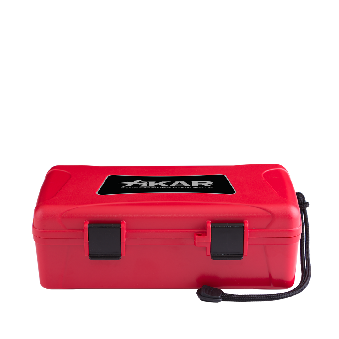 Xikar Travel Cigar Humidor Red (10 Sticks)
