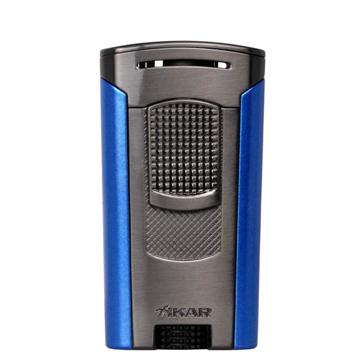 Xikar Astral Single Jet Cigar Lighter Gunmetal/Blue