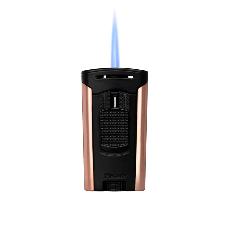 Astral Single Jet Cigar Lighter Black &amp; Rose Gold