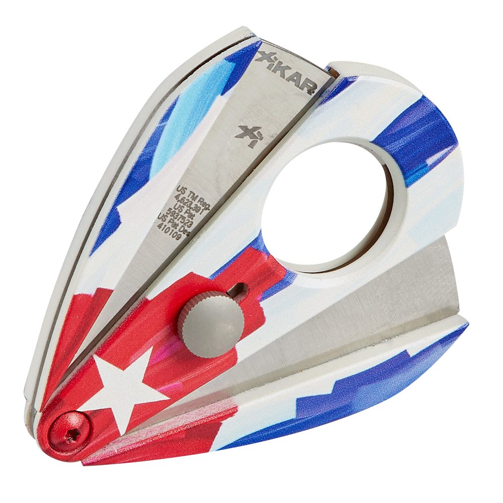 Xikar Xi2 Charlie Turano Straight Cigar Cutter -Cuban Flag