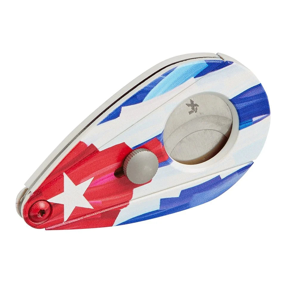 Xikar Xi2 Charlie Turano Straight Cigar Cutter -Cuban Flag
