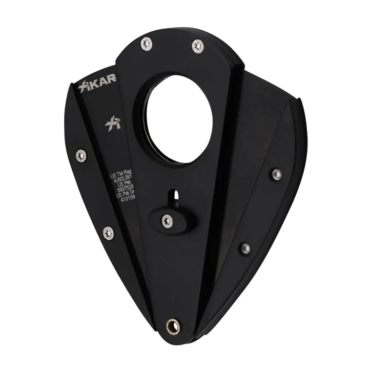 Xikar Xi1 Steel Straight Cigar Cutter Black open