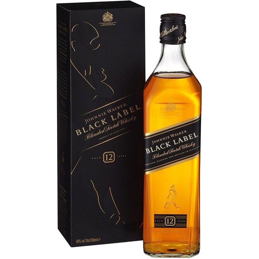 Johnnie Walker Black Label Whisky 70cl open