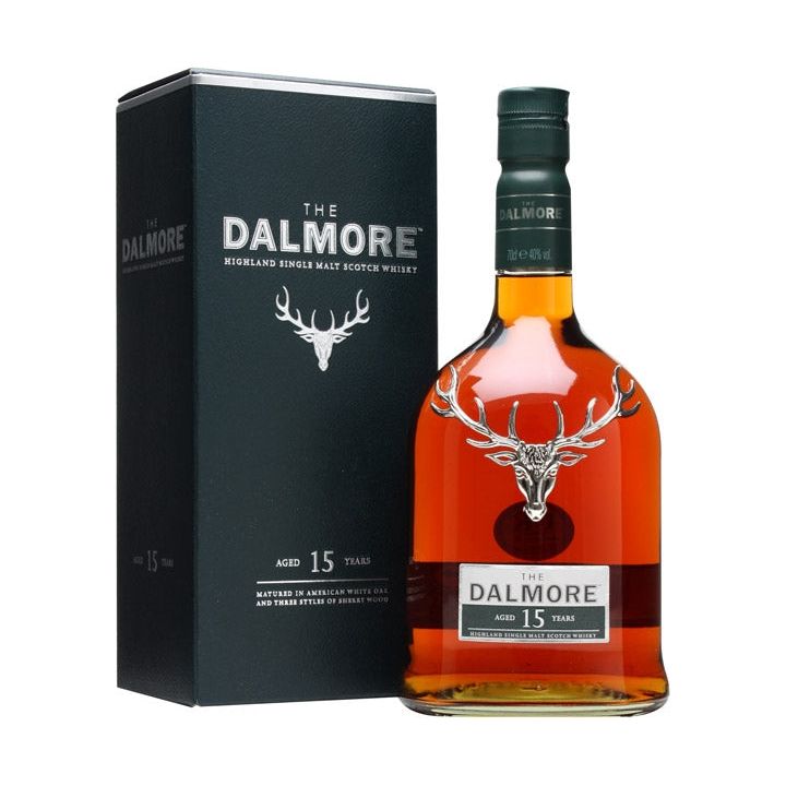 Dalmore 15 years old single malt, fine spirits, premium drinks