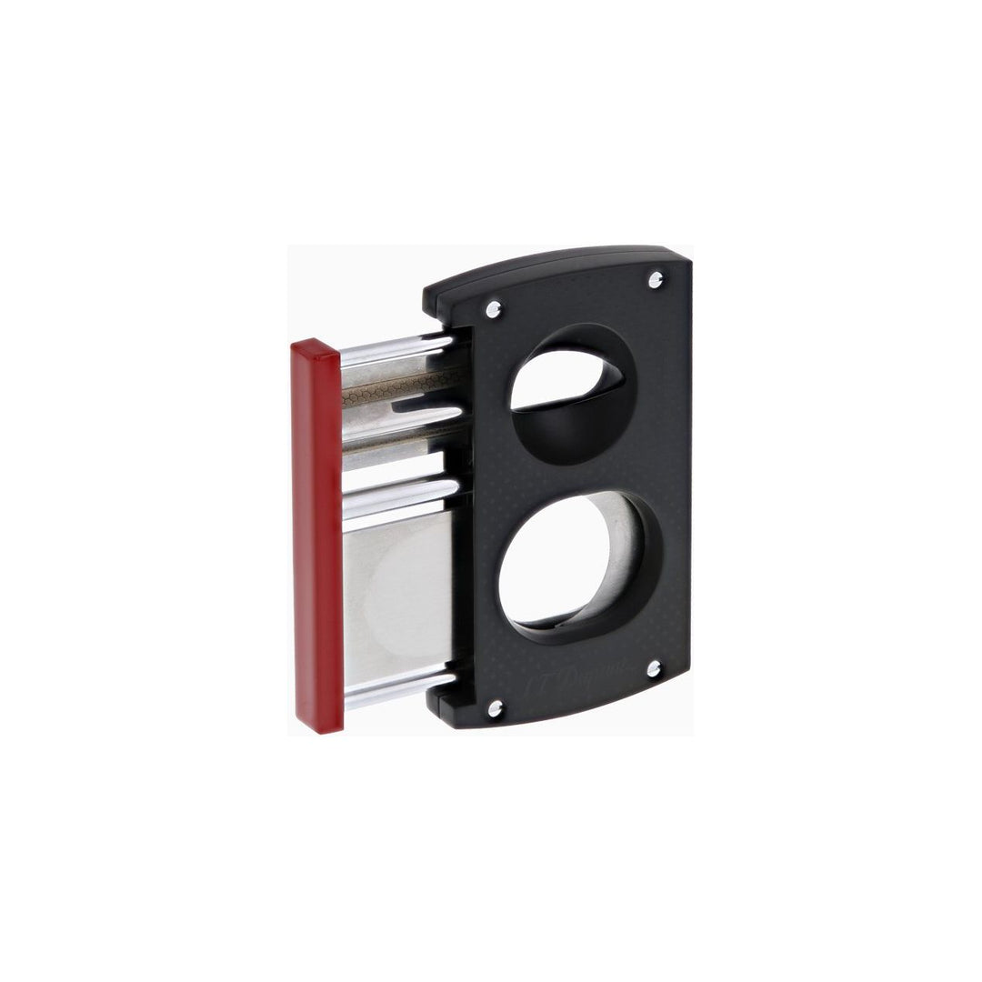 S.T. Dupont Double Blade Maxijet Black and Red Cigar Cutter