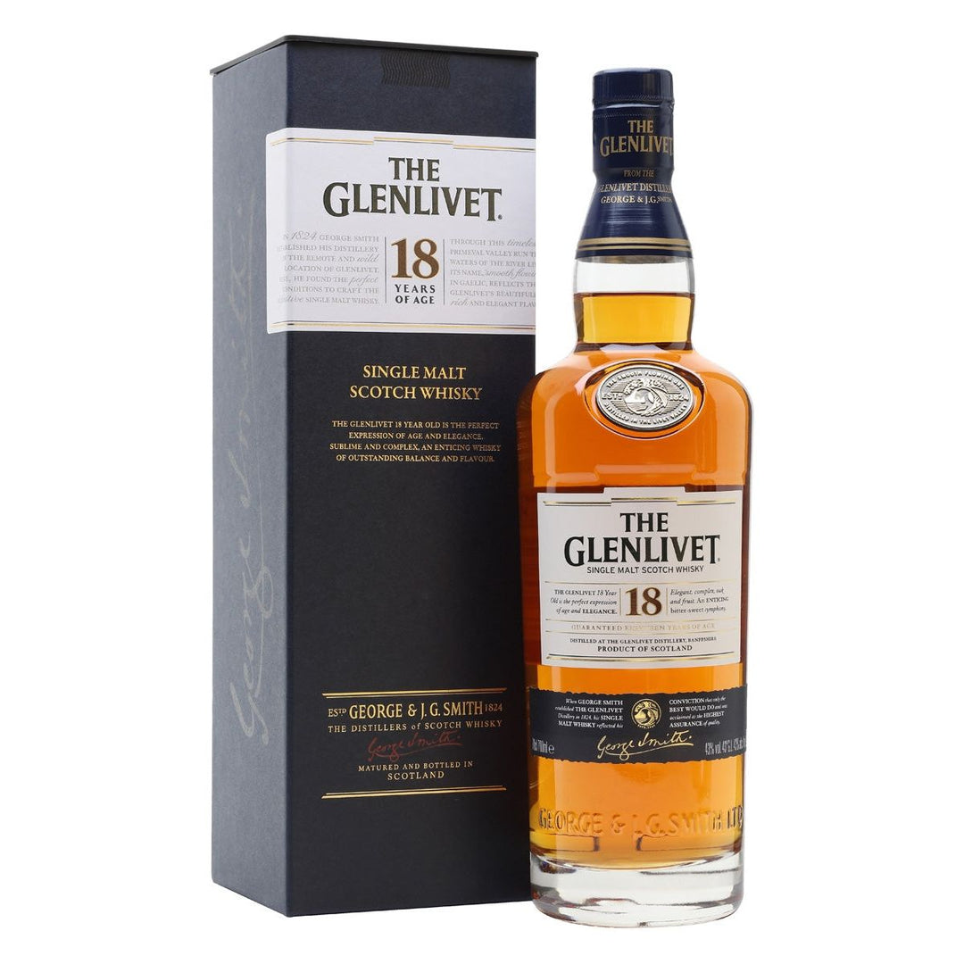 Glenlivet 18 Year Old Speyside Single Malt Scotch Whisky 70cl