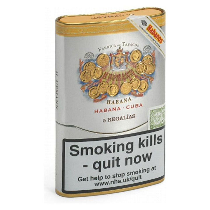 H. Upmann Regalias, cuban cigars, hand made cigars, tin of 5