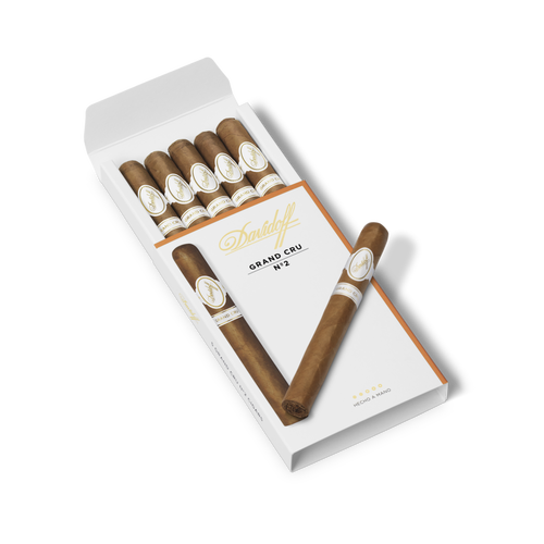 Davidoff Grand Cru No.2, Davidoff Cigars, hand made cigars, new world cigars, pack of 5