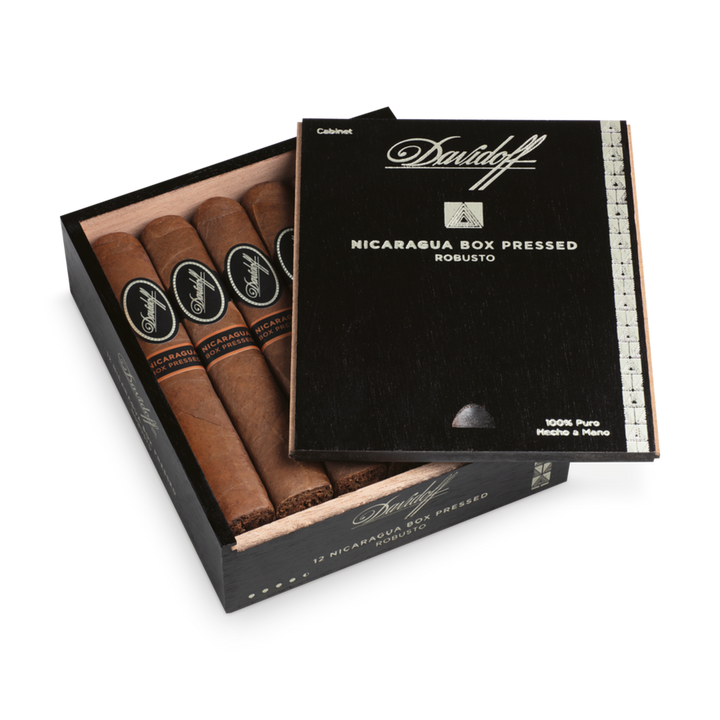 Davidoff Nicaragua Box Pressed Robusto, Davidoff Cigars, hand made cigars, new world cigars, box of 12