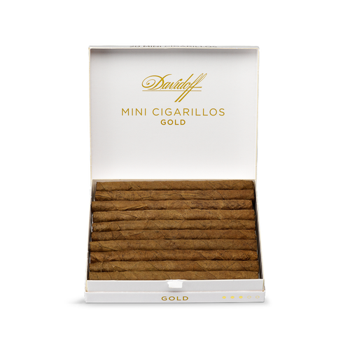 Davidoff Mini Cigarillos Gold, machine made cigars, davidoff cigars, pack of 20