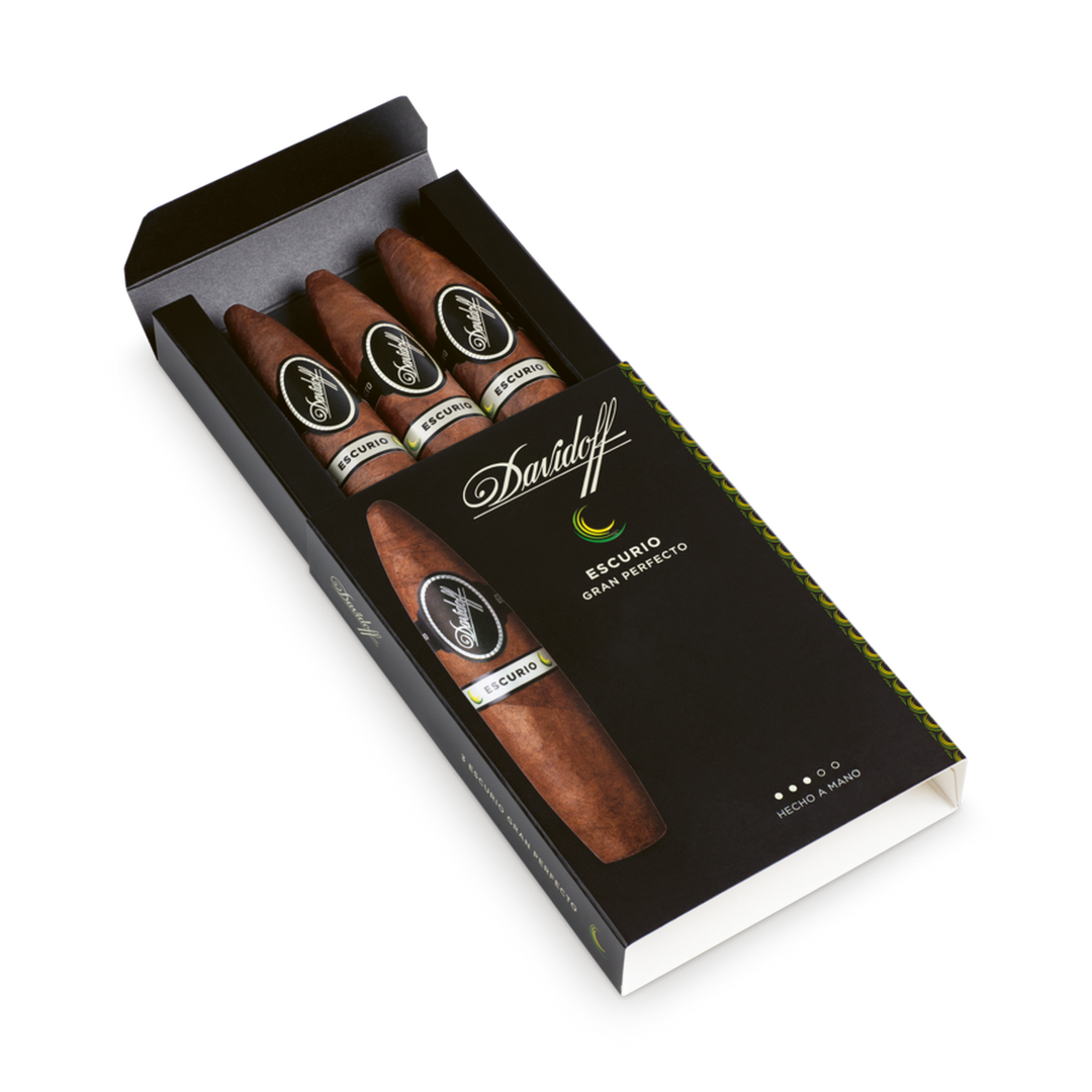 Davidoff Escurio Gran Perfecto, hand made cigars, New world cigars, pack of 3