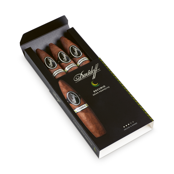 Davidoff Escurio Gran Perfecto, hand made cigars, New world cigars, pack of 3