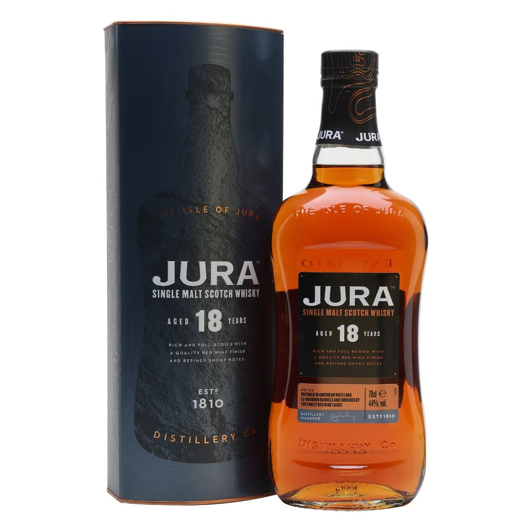 Jura Single Malt Scotch Whisky 18 years old, single malt whisky, fine spirits,premium drinks