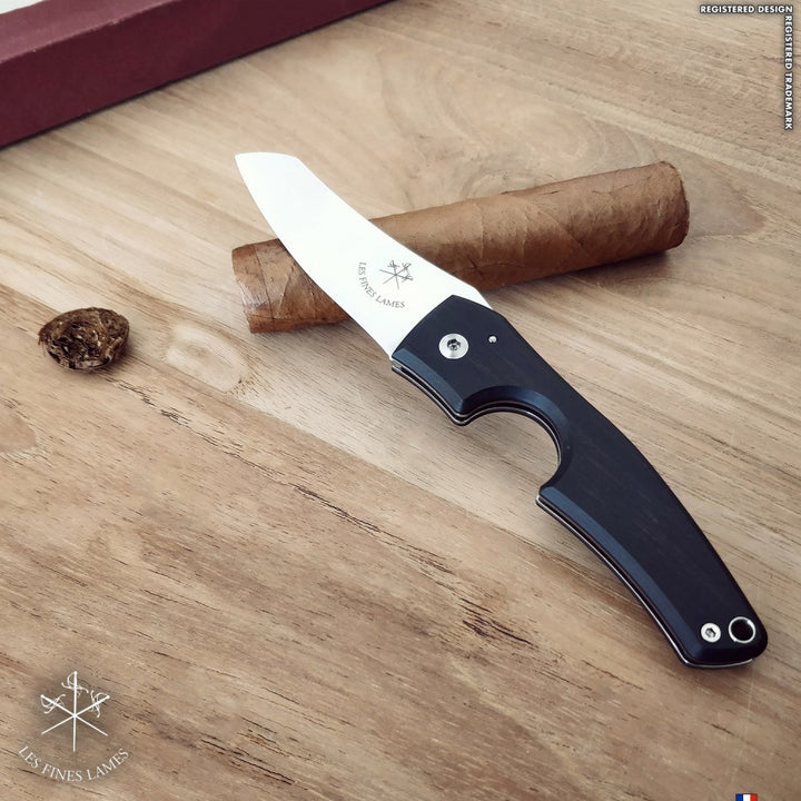 Les Fines Lames Le Petit - Ebony, cigar accesories, cigar cutter, cigar knife