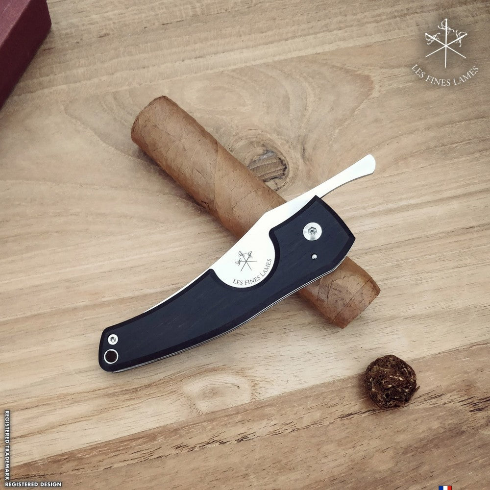 Les Fines Lames Le Petit - Ebony, cigar accesories, cigar cutter, cigar knife