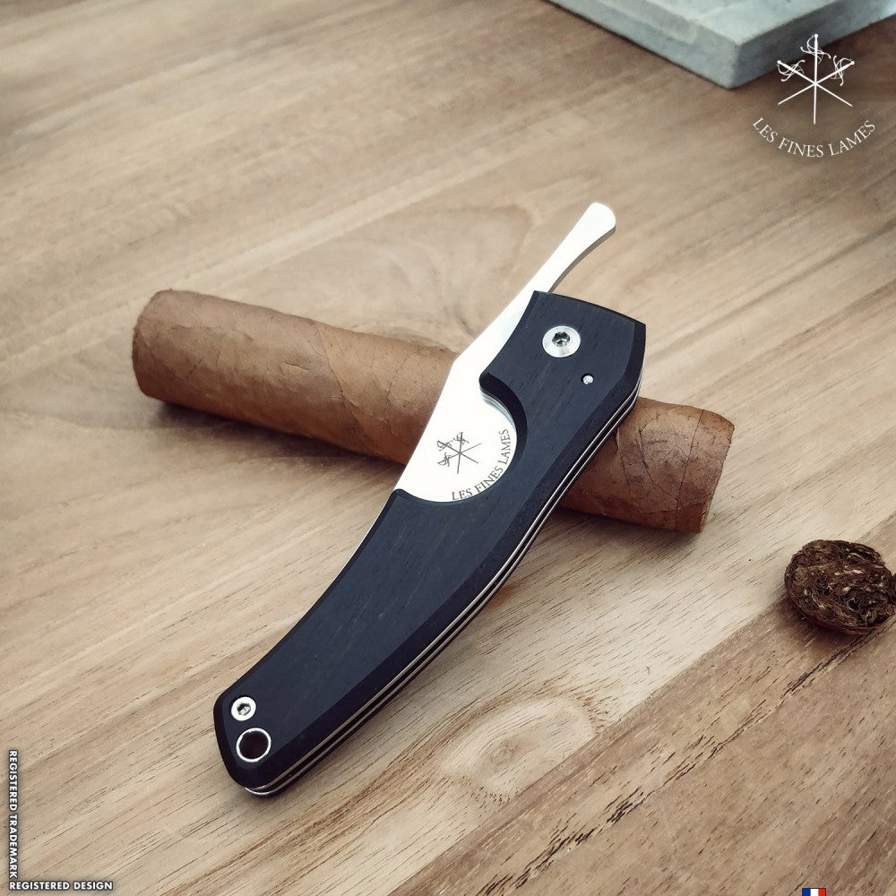 Les Fines Lames Le Petit - Ebony, cigar accesories, cigar cutter, cigar knife