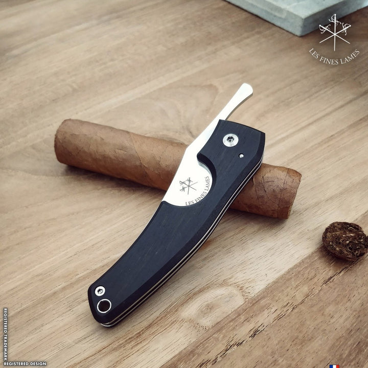 Les Fines Lames Le Petit - Ebony, cigar accesories, cigar cutter, cigar knife