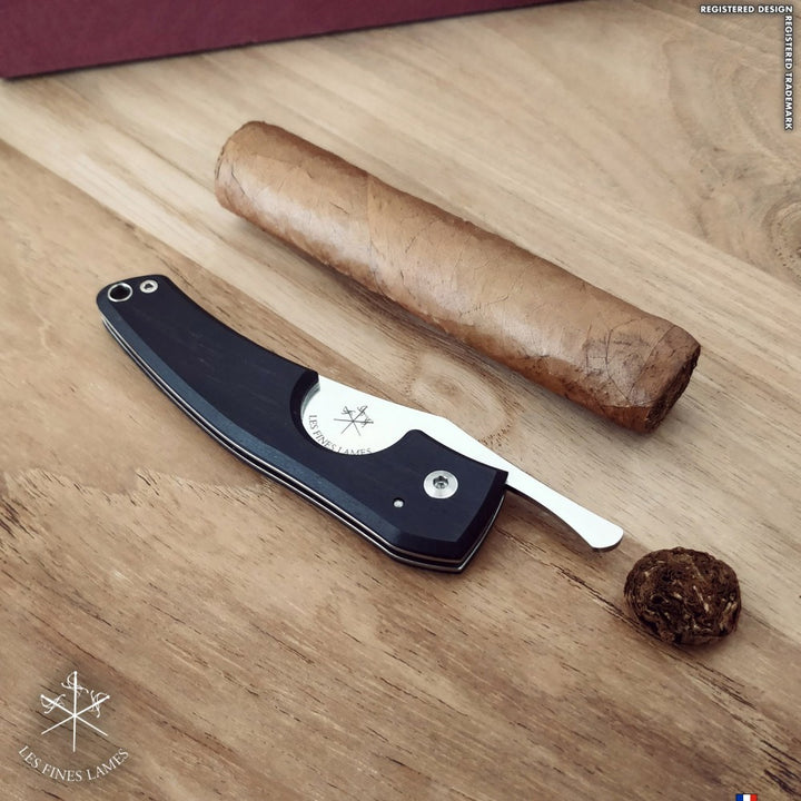 Les Fines Lames Le Petit - Ebony, cigar accesories, cigar cutter, cigar knife