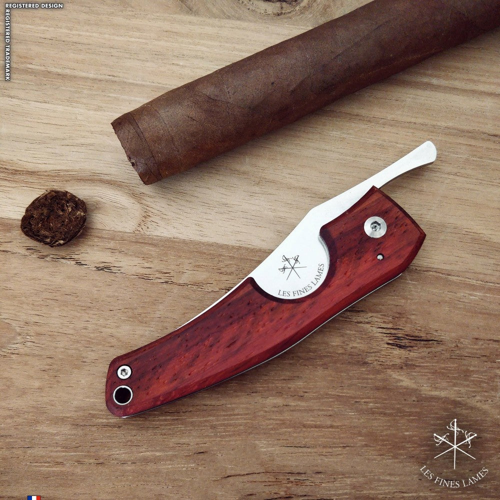Les Fines Lames Le Petit - Padauk, cigar cutter, cigar accessories, cigar knife