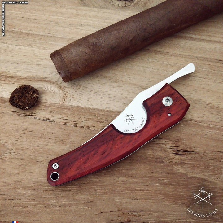 Les Fines Lames Le Petit - Padauk, cigar cutter, cigar accessories, cigar knife