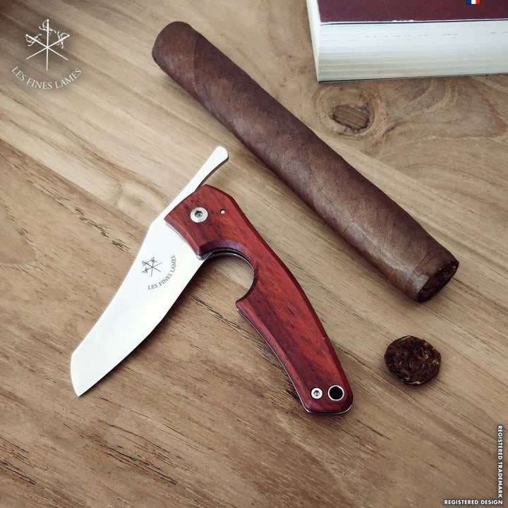 Les Fines Lames Le Petit - Padauk, cigar cutter, cigar accessories, cigar knife