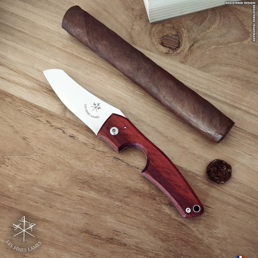 Les Fines Lames Le Petit - Padauk, cigar cutter, cigar accessories, cigar knife