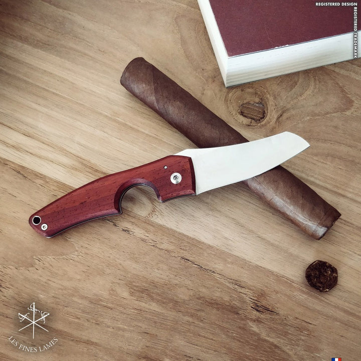 Les Fines Lames Le Petit - Padauk, cigar cutter, cigar accessories, cigar knife