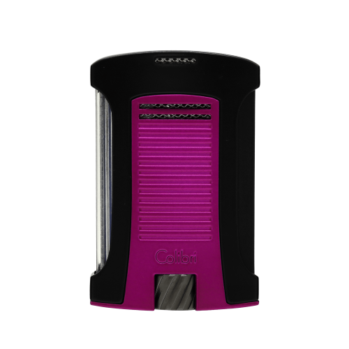 Colibri Daytona Single Jet Flame Lighter Black & Pink, cigar accessories, cigar lighters