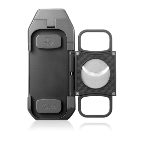 Colibri Boss III Triple Jet Lighter &amp; Cutter Blue &amp; Black, cigar accessories, cigar cutter, cigar lighter 