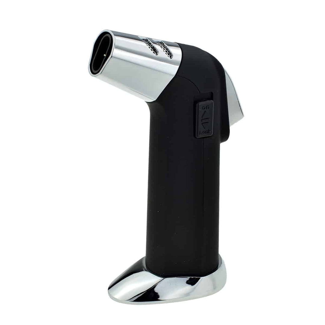 Eurojet Twin Jet Table Lighter Black &amp; Chrome