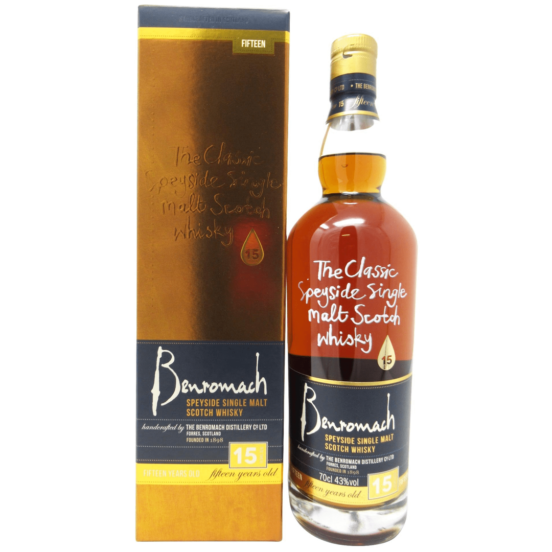 Benromach 15 Years Old Speyside Single Malt Whisky 70cl