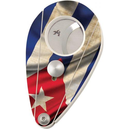 Xikar Straight Cigar Cutter Cuba Flag
