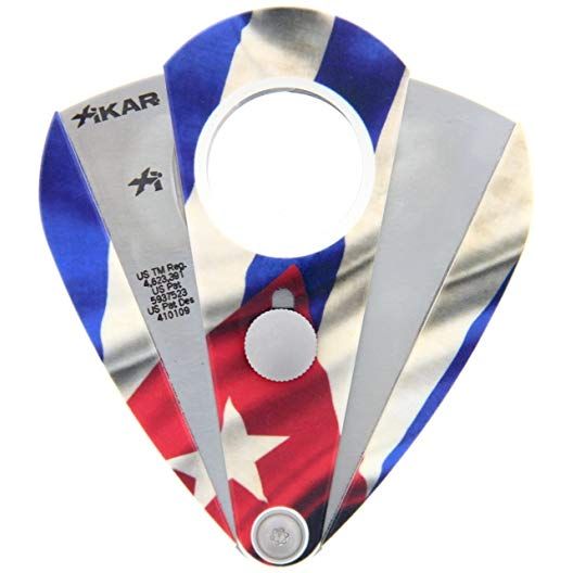 Xikar Straight Cigar Cutter Cuba Flag